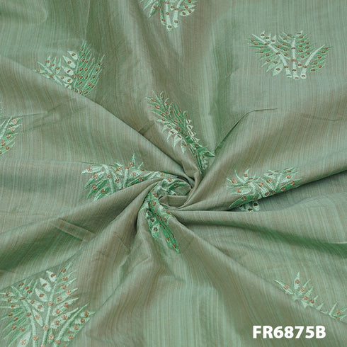 Embroidered Bamboo Silk Fabric-Fr6875